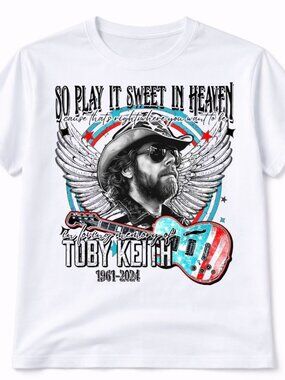 Toby Keith Graphic T Shirt Trendy Boutique Style Tee Womens White